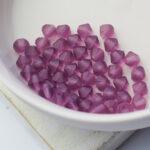 4 mm Preciosa bicone beads Amethyst Matt x 50 pc(s)