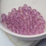 4 mm Preciosa bicone beads Light Amethyst Matt x 50 pc(s)