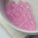 6 mm Preciosa bicone beads Pink Sapphire Matt x 25 pc(s)