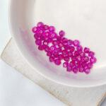 4 mm Preciosa faceted round beads Fuchsia x 25 pc(s)