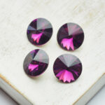 10 mm Preciosa rivoli Amethyst x 4 pc(s)
