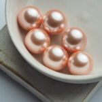 12 mm Preciosa Nacre round pearls Rosaline x 6 pc(s)