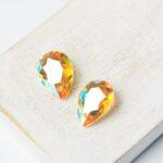 11x16 mm pear glass pendant Crystal Sun x 2 pc(s)