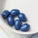 8x11 mm Glass drop Baltic Blue x 6 pc(s)