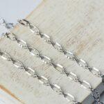 3 mm Silver-colored Elegant chain  x 50 cm