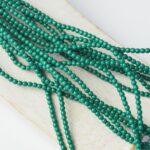 2 mm Round Glass beads Green Jade x 100 pc(s)
