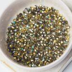3 mm Preciosa bicone beads Crystal Golden Rainbow x 25 pc(s)