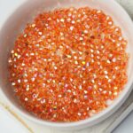 3 mm Preciosa bicone beads Crystal Orange Rainbow x 25 pc(s)