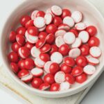 8 mm Preciosa Nacre cabochon Cranberry x 6 pc(s)