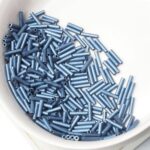 Miyuki Slender Bugle 6 mm 2001 Matte Gunmetal x 10 g
