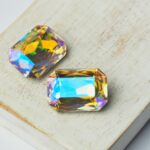 13x18 mm octagon glass cabochon Paradise Shine x 2 pc(s)