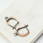 13x20 mm Antique Copper Leverback Earrings x 2 pc(s)