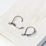 10x13 mm Platinum-colored Leverback Earrings x 4 pc(s)
