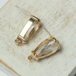 8x20 mm Gold-colored Drop Earstud x 2 pc(s)