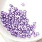 3 mm Fire-polished round beads 00030-67236 Crystal Violet Metallic Ice x 100 pc(s)