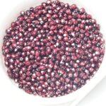 3 mm Fire-polished round beads 23980-34279 Heavy Metal Jet Burgundy x 100 pc(s)
