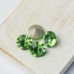 10 mm Preciosa chaton Peridot x 4 pc(s)