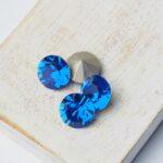 10 mm Preciosa chaton Sapphire x 4 pc(s)