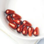 6x10 mm Preciosa Nacre pear pearls Dark Copper x 10 pc(s)