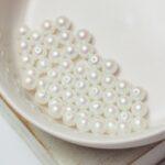 4 mm Preciosa Nacre round pearls Pearlescent White x 50 pc(s)