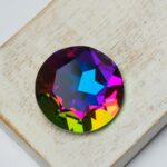 27 mm round glass cabochon Volcano x 1 pc(s)