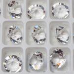 8 mm Preciosa Pure chaton Crystal x 6 pc(s)