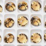 8 mm Preciosa Pure chaton Smoked Topaz x 6 pc(s)