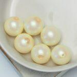12 mm Preciosa Nacre round pearls Pearlescent Cream x 6 pc(s)