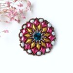 DAHLIA pendant beading tutorial by Zuzi Hake