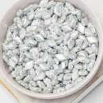 5x8mm GemDuo Silver Splash White x 10 g