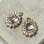 15x20 mm Maharaja drop with Zircons Crystal x 2 pc(s)