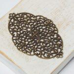 32x50 mm Antique bronze filigree Ribbon x 1 pc(s)