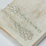 12x50 mm Silver-colored filigree Excalibur  x 2 pc(s)