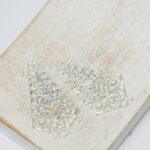 18x33 mm Silver-colored filigree Tie x 2 pc(s)