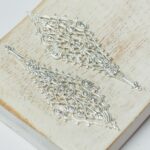 18x49 mm Silver-colored filigree Magic Mirror x 2 pc(s)