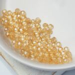 2 mm Fire-polished round beads LC00030 Luster - Transparent Champagne x 100 pc(s)