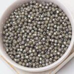 3 mm Fire-polished round beads 03000-14449 Chalk White Grey Luster x 100 pc(s)