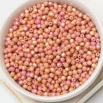 3 mm Fire-polished round beads 03000-14495 Chalk White Red Luster x 100 pc(s)