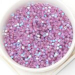 3 mm Preciosa bicone beads Amethyst AB Matt x 50 pc(s)
