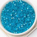 4 mm Preciosa bicone beads Blue Zircon x 50 pc(s)