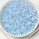 4 mm Preciosa bicone beads Light Sapphire Opal AB 2X x 50 pc(s