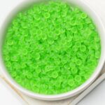 4 mm Preciosa bicone beads Peridot Matt x 50 pc(s)