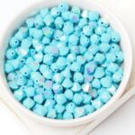 6 mm Preciosa bicone beads Turquoise AB x 25 pc(s)