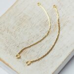 54 mm Gold-colored Simple chain pendant  x 2 pc(s)