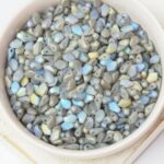 3x5 mm Gekko Crystal Graphite Rainbow Matted x 10 g