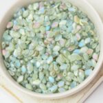 3x5 mm Gekko Crystal Green Rainbow Matted x 10 g