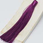 12 cm tassel cotton and silk mix Dark Orchid x 2 pc(s)