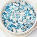 6 mm / ss30 Preciosa sew-on rhinestone Aquamarine in Silver-colored setting x 10 pc(s)