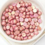 6 mm 2-hole Cabochon Chalk White Vega Luster x 25 pc(s)