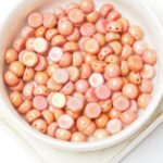 6 mm 2-hole Cabochon Chalk White Gold Luster x 25 pc(s)